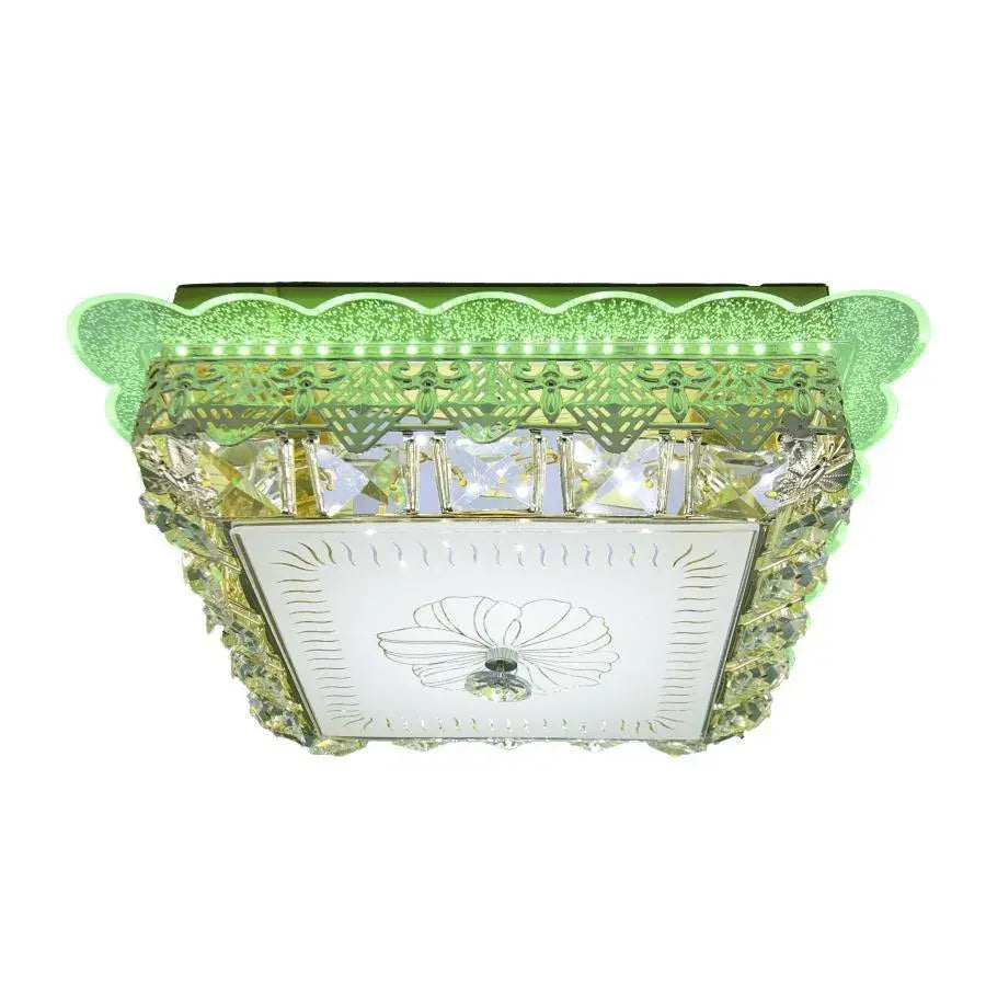 Lustra Led Cu Cristal Anaida Rgb, Lumina Calda, 3000K - vivimall.ro