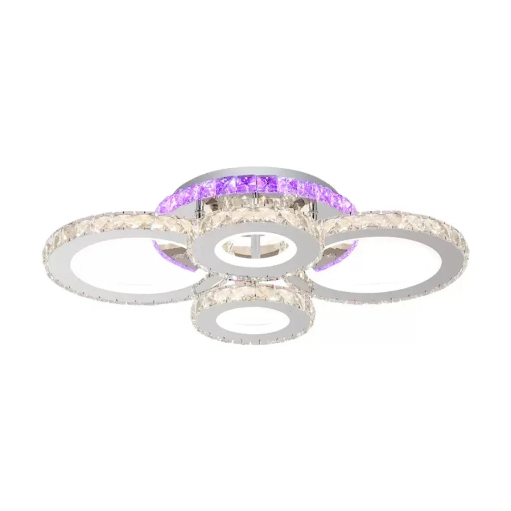 Lustră LED Cristal Nova Rotonda | LumiPro - vivimall.ro