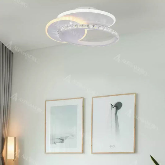 Lustra Led Cu Cristal Hollance, 3 Elemente, Lumina Rece/Calda/Neutra - vivimall.ro