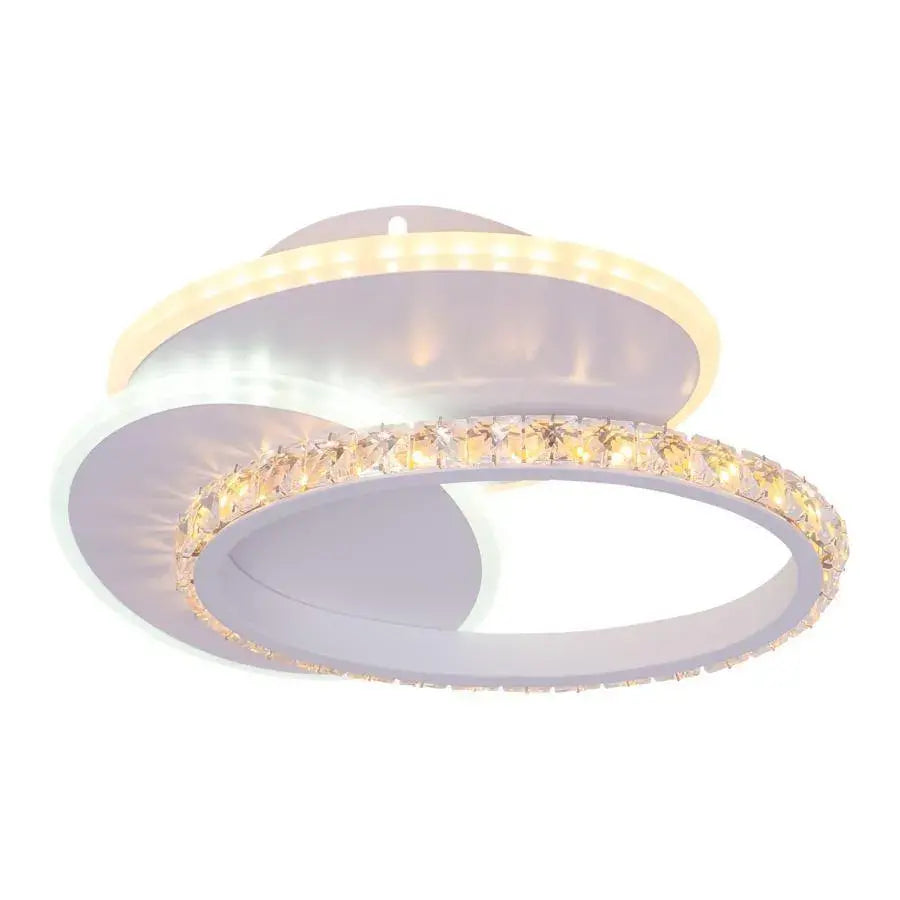 Lustra Led Cu Cristal Hollance, 3 Elemente, Lumina Rece/Calda/Neutra - vivimall.ro