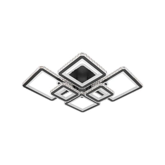 Lustră LED Quadris Cristal | LightPro - vivimall.ro