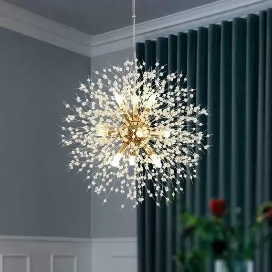 Candelabru Cristal Schonbrunn, 9X G9, Diametru 49Cm, Lucios - vivimall.ro