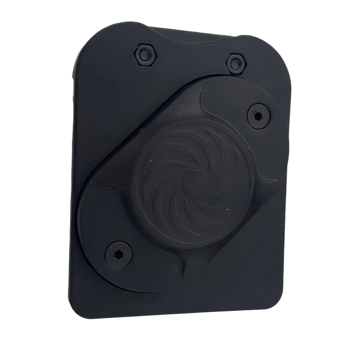 Suport magnetic scule Flippy cu clips metalic pentru curea, vedere frontală, culoare neagră