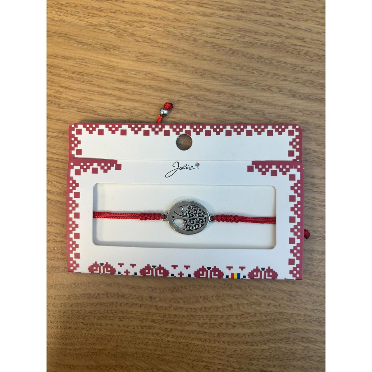 Martisor Bratara Impletita cu Pandantiv Metalic, Model copacul vietii - vivimall.ro