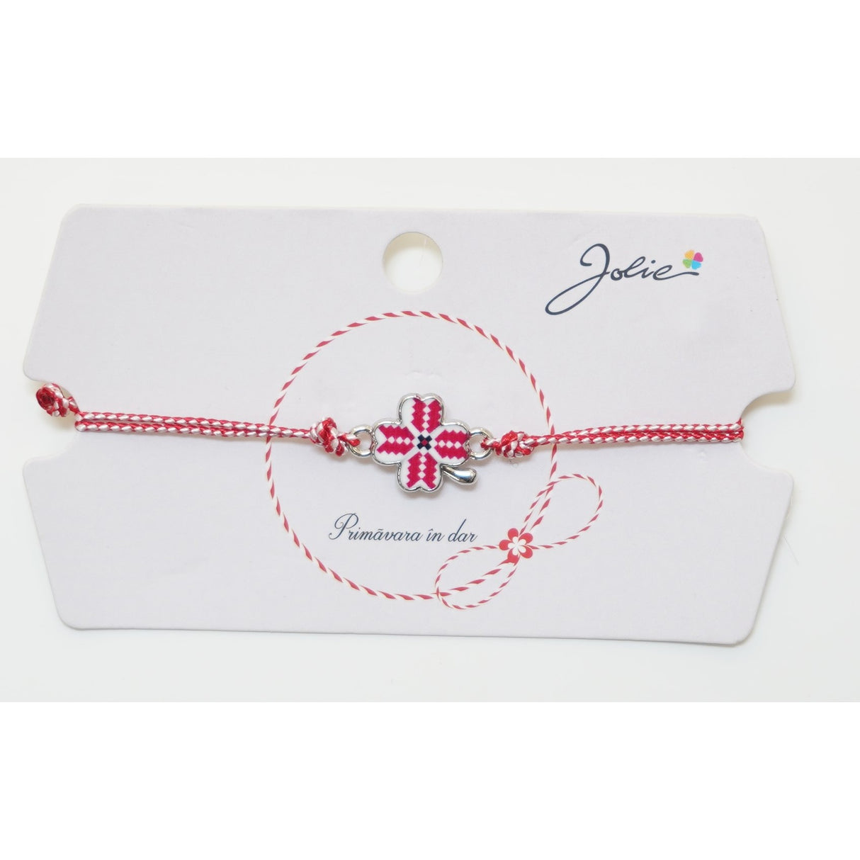 Martisor Bratara Traditionala, Pandantive Aprox 2 cm, Model 3 - vivimall.ro