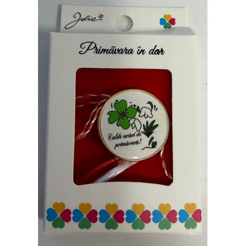 Martisor Brosa Mica in Cutie, Dimensiune Brosa 2.5-3 cm, Material Metal, Model 23