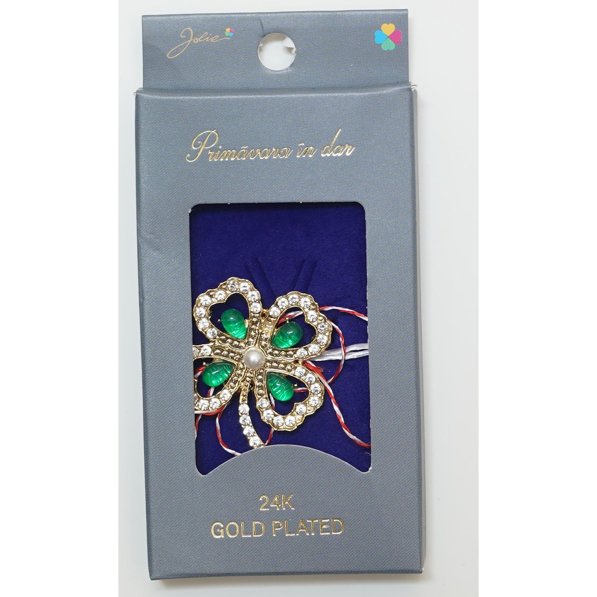 Martisor Brosa Placata cu Aur 24K, Dimensiune Brosa Aprox 2- 3 cm, Model 25 - vivimall.ro