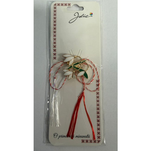 Martisor Brosa Primavara, Material Metal, Ambalaj Carton si Opp, Dimensiune Brosa aproximativ 2 - 3 cm, Model 9