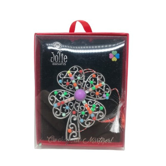Martisor Brosa VINTAGE V5 Trifoi 8cm x 10cm - vivimall.ro