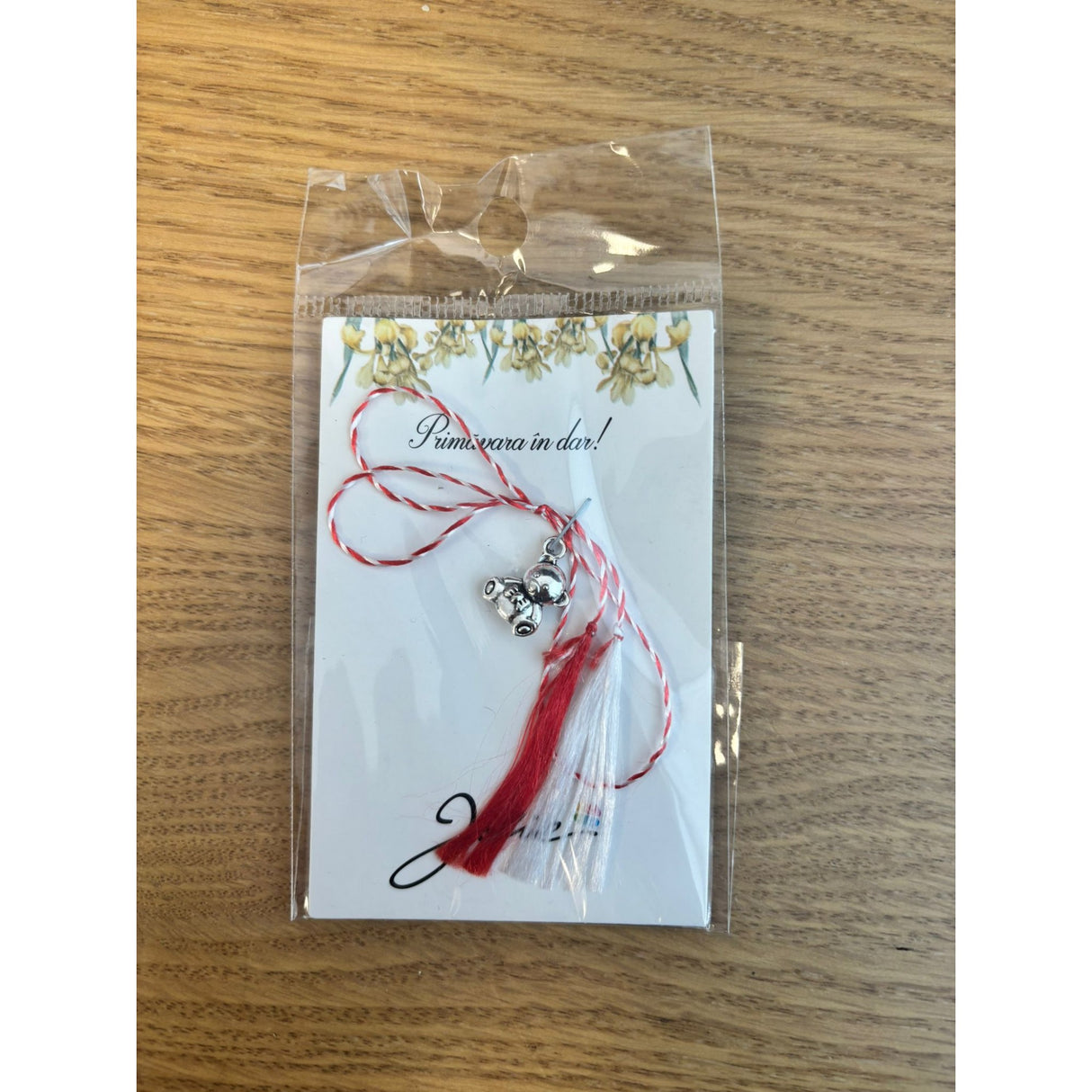 Martisor Traditional, Jolie, Model Ursulet, Argintiu - vivimall.ro