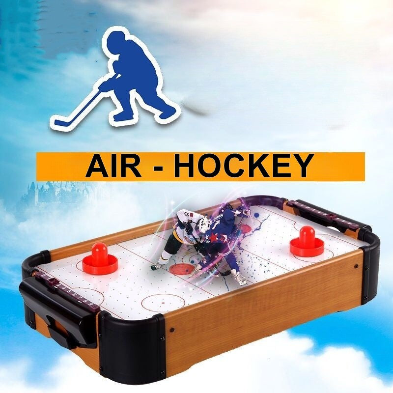 Masa Air-Hockey Vivimall, 51 x 31.5 x 9.5 cm, bara pentru punctaj, material ABS, maro - vivimall.ro