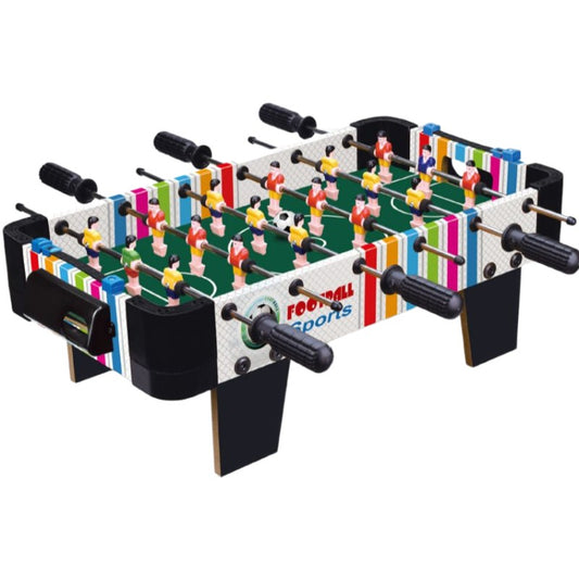 Masa De Fotbal Cu Teren Si 18 Jucatori 6 Manere, Cu Tablou Scor, Din Metal, Lemn Si Abs, Cu Picioare, Design, Pentru Copii/Adulti - vivimall.ro