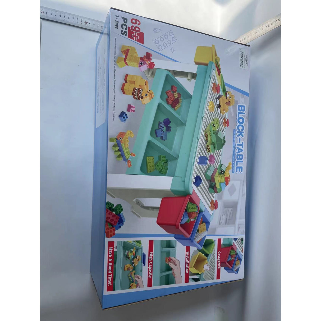 Masa de joaca pentru construit, 69 piese incluse - vivimall.ro