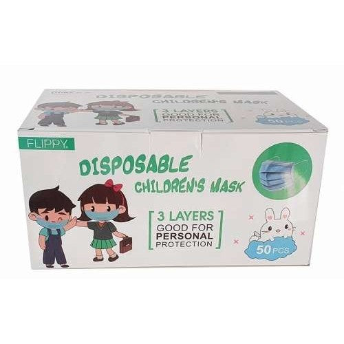 Masca faciala pentru copii, Vivimall, 3 straturi si 3 pliuri, ROZ - 50 bucati - vivimall.ro