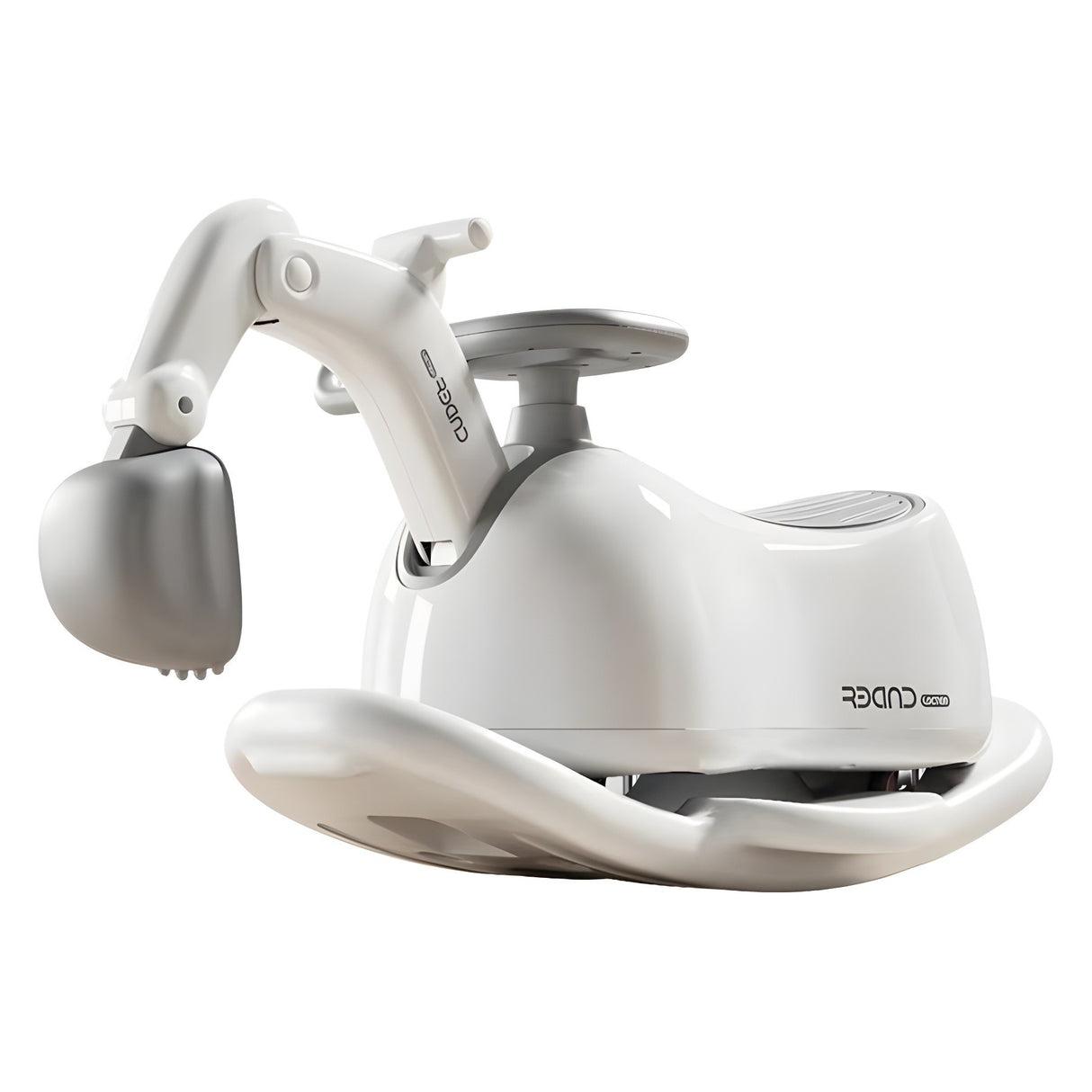 Masina 3 in 1, Vivimall, 1-3 Ani, Tip Excavator/Balansoar/Masina Yo Yo, din Plastic, 4 Roti Silentioase, 71.5 x 34 x 39 cm, Alb - vivimall.ro