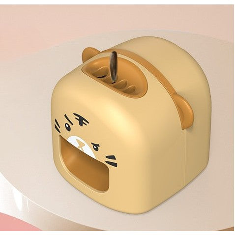 Mașină de Decojit Semințe, Vivimall, Mini Deschizător, Model Tigru, Incarcare USB, 9.7x10x8.6 cm, Portocaliu - vivimall.ro