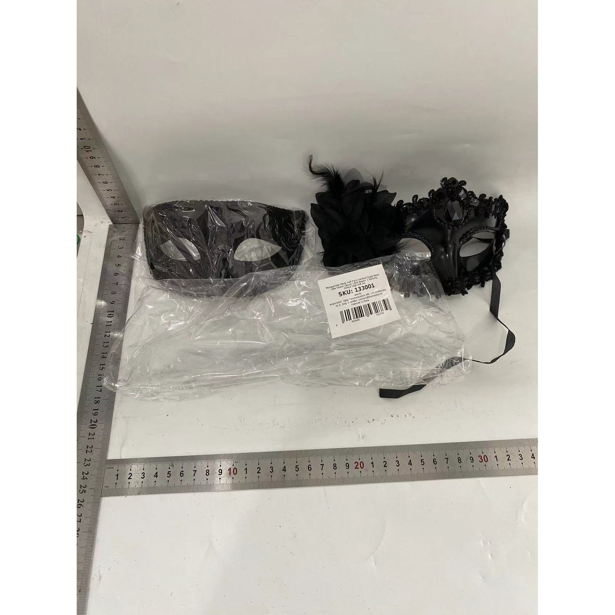 Set 2 Masti De Cuplu, Pentru Carnaval, Bal Mascat, Marime Universala, Model Clasic, Gri - vivimall.ro