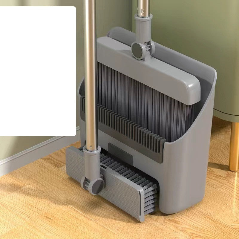 Matura Perie si Faras cu Coada Flippy, Set 3 in 1, cu Dinti de Pieptene pentru Curatare Matura, rotativ, pliabil, detasabil, Otel inoxidabil si Polipropilena, Gri inchis