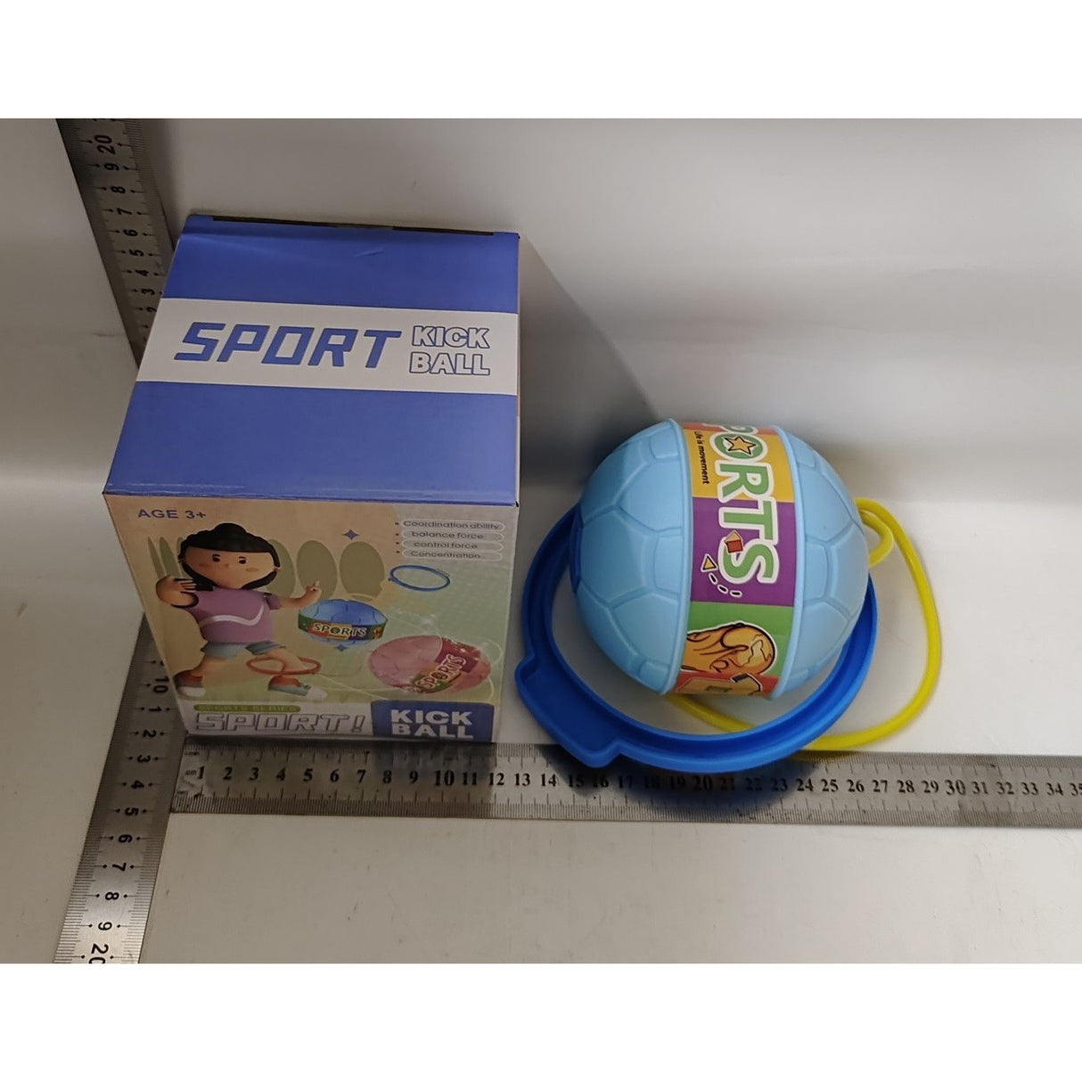 Minge pentru Sarit, Vivimall, Tip Coarda Hula Hoop, Cerc 12 cm, Coarda 52 cm, Minge 12 x 11 cm, Functie Iluminat, 4-6 Ani, Plastic, Albastru - vivimall.ro