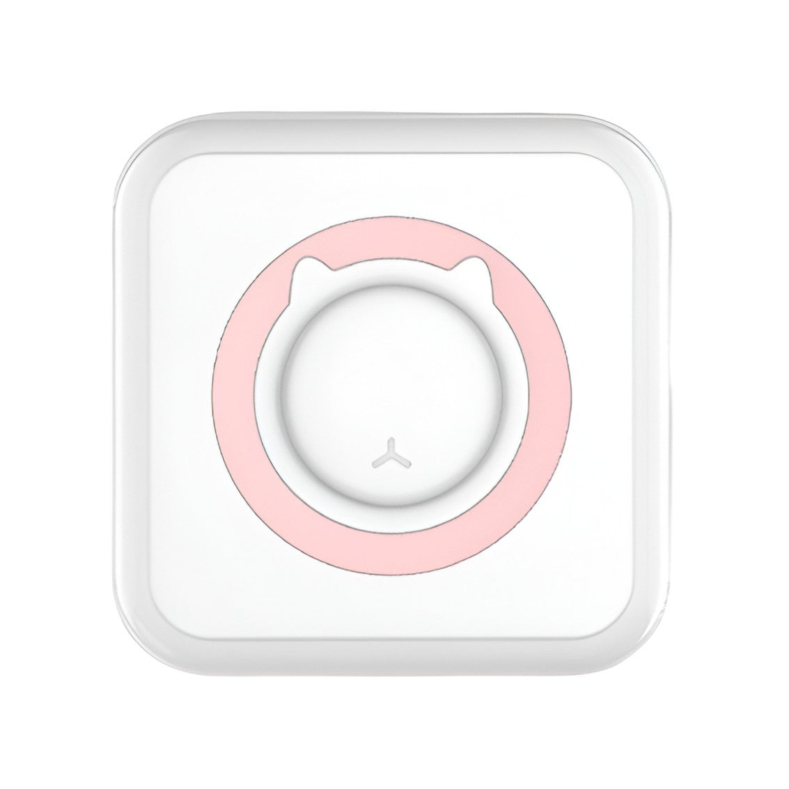 Mini Imprimanta Foto Portabila, Vivimall, 5 Role de Hartie Termica, 5 Role Autocolante, 3 Role Colorate, Pixuri, Incarcare USB, Model Pisica, Alb Roz - vivimall.ro