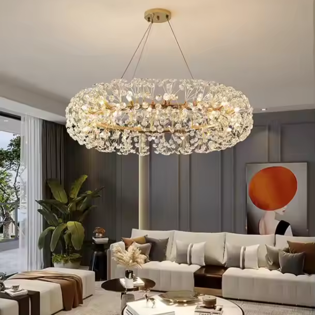 Candelabru Cristal Minuet 12X G9, Diametru 60Cm, Lucios - vivimall.ro