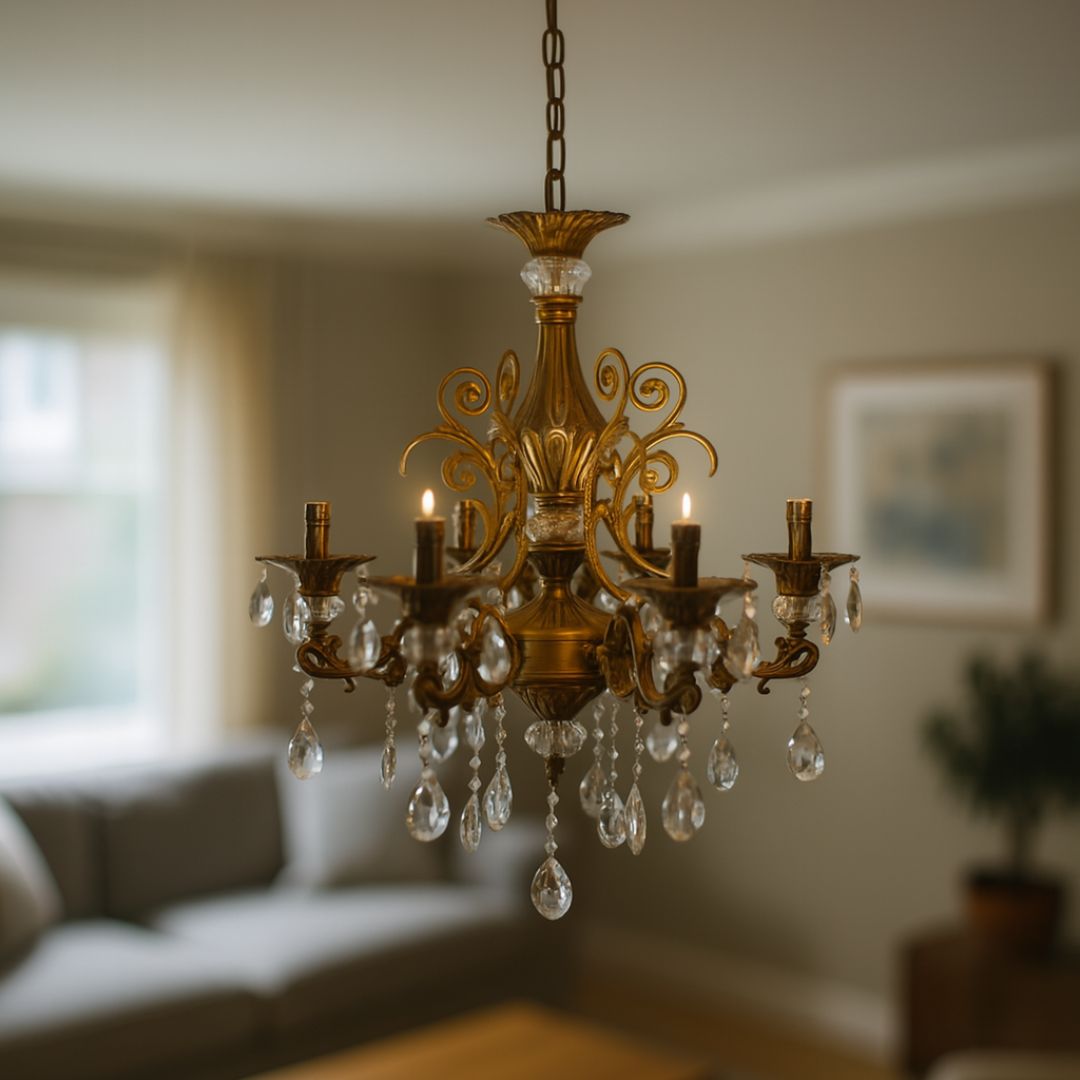 Candelabru Cristal Sanssouci Magno, 6Xe14, Diametru 60Cm - vivimall.ro