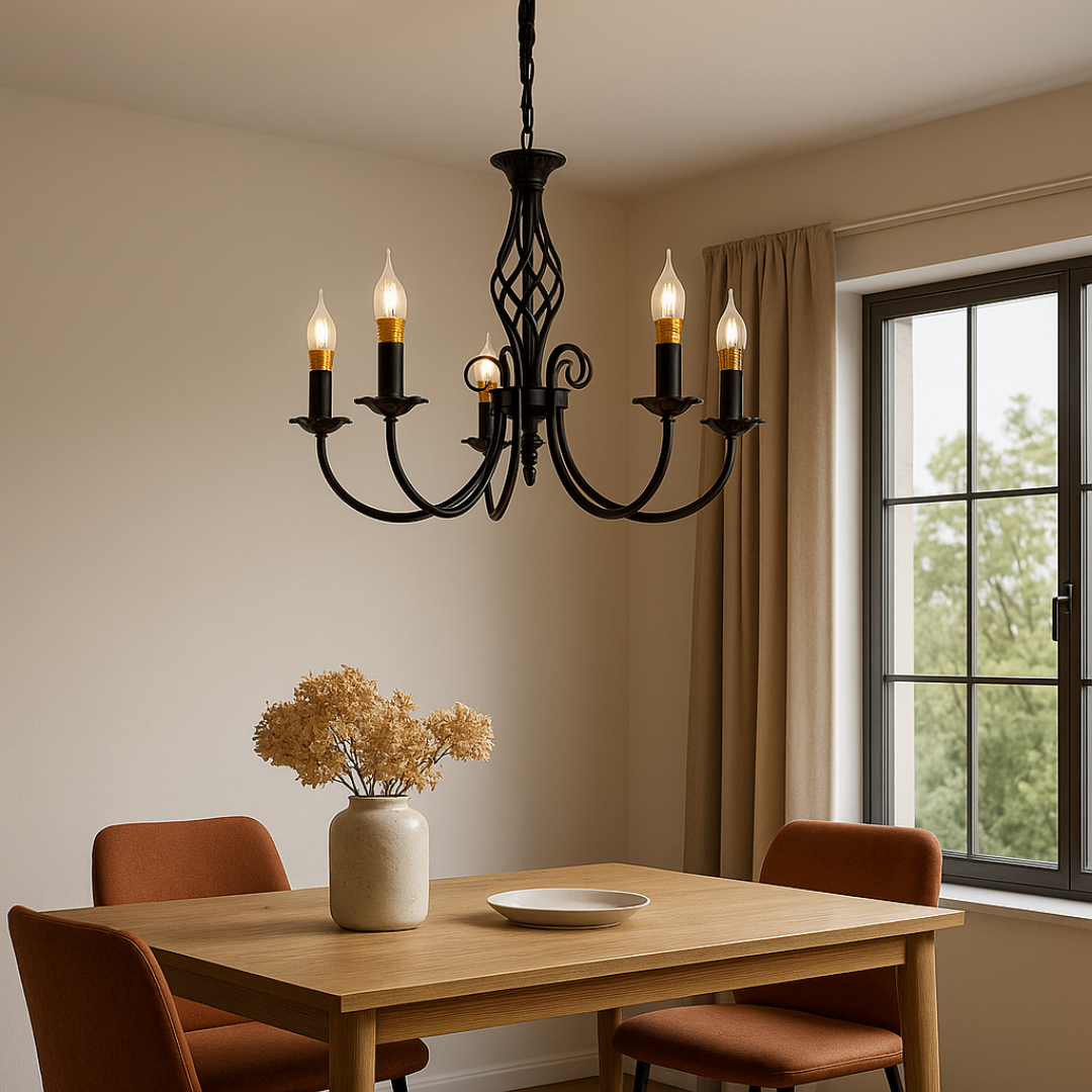 Candelabru Perla, 5Xe14 - vivimall.ro