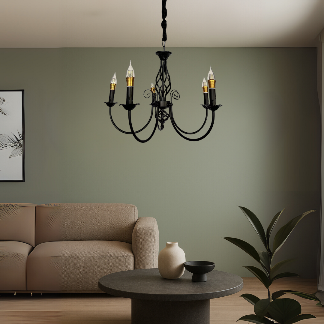 Candelabru Perla, 5Xe14 - vivimall.ro