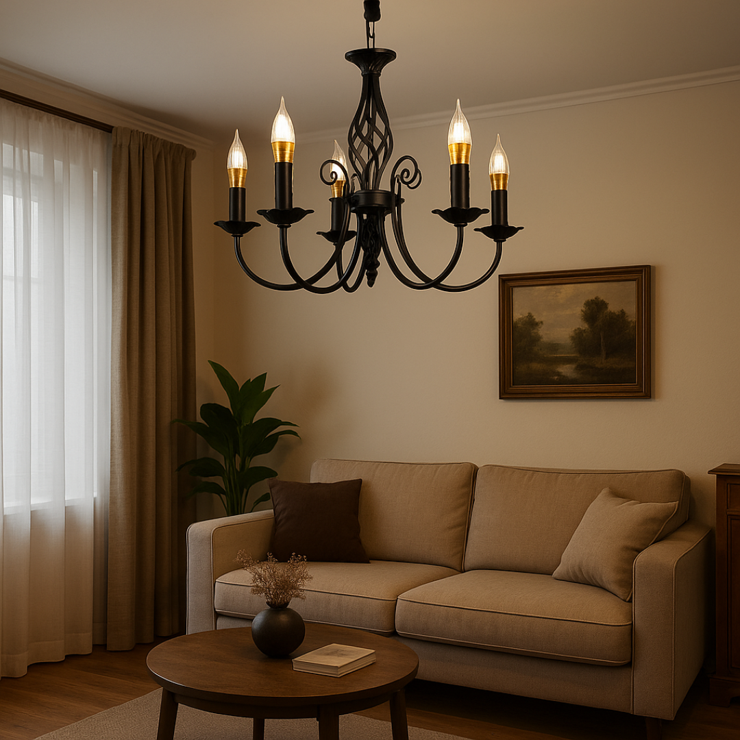 Candelabru Perla, 5Xe14 - vivimall.ro