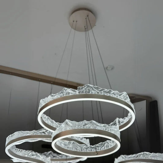 Lustra Led Suspendata Cu Telecomanda Flavio, Lumina Rece/Calda/Neutra, Dimabila,Inaltime Reglabila - vivimall.ro