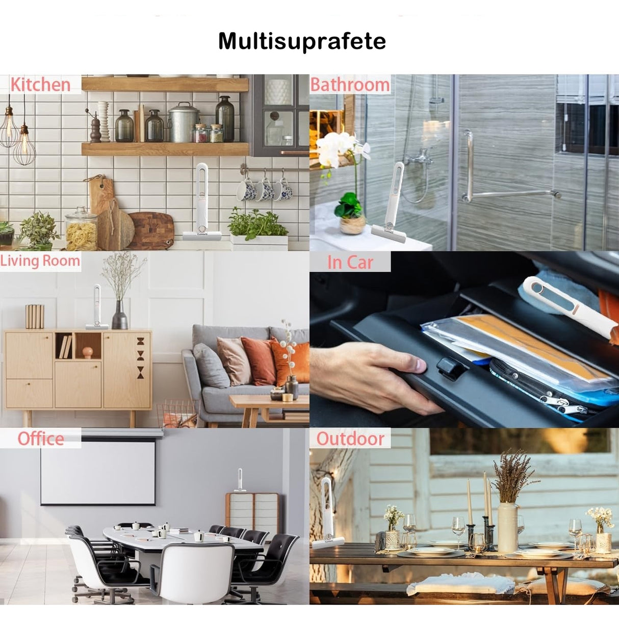 Mop mini-portabil stoarcere manual alb | CleanEase - vivimall.ro