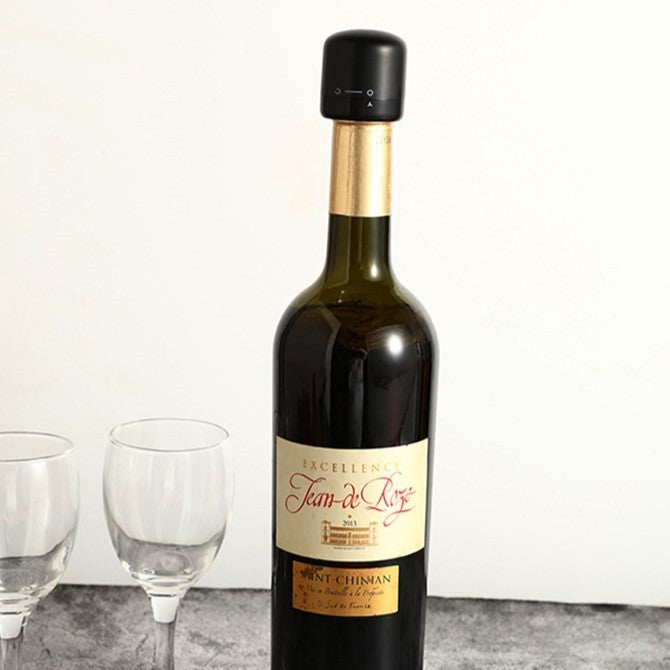 Capac etansare sampanie silicon negru | FizzKeep - vivimall.ro