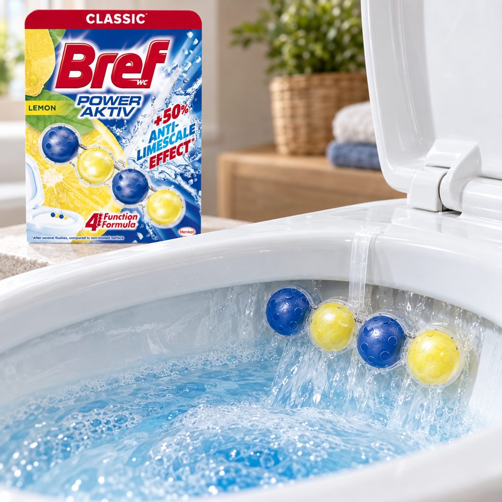 Odorizant WC, Bref, Bile Power Aktiv 50 g Lemon