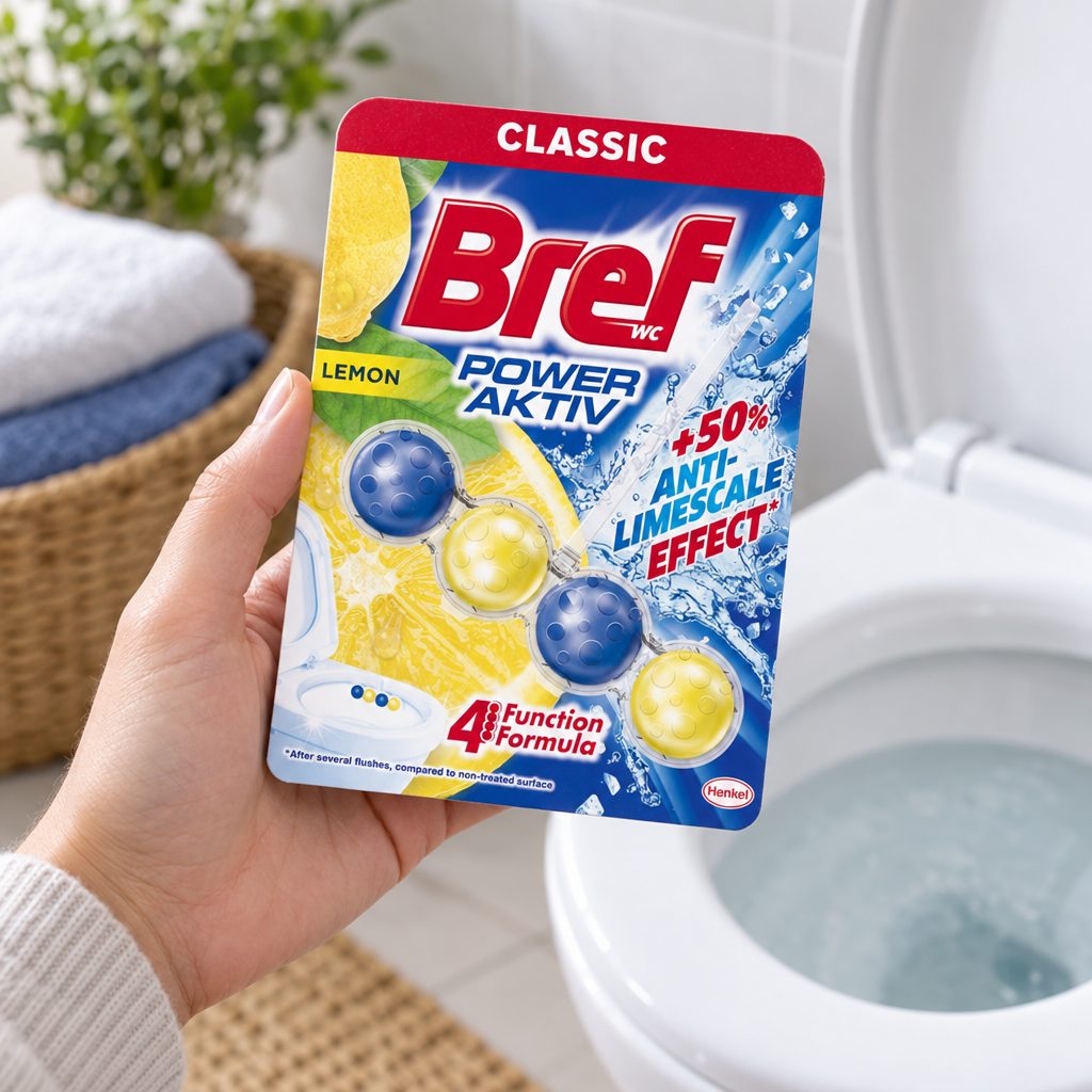 Odorizant WC, Bref, Bile Power Aktiv 50 g Lemon