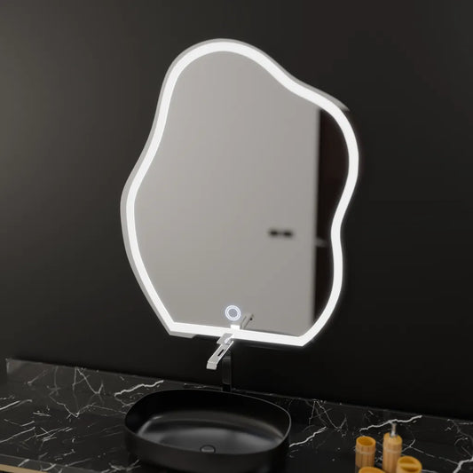 Oglinda Led Organica, Forma Touch, Sistem Dezaburire - vivimall.ro