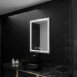 Oglinda Led Rectangulara, Verite Imperial Silver Motion Glow Marcello, Sistem Dezaburire, Ceas & Termometru - vivimall.ro