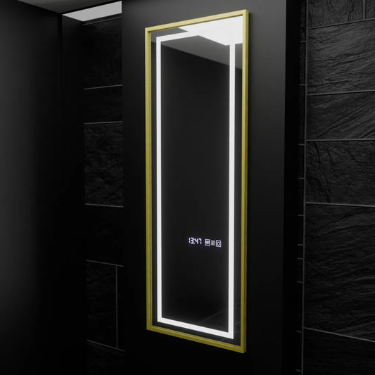 Oglinda Led Rectangulara, Elena Senzor Radar Marcello, Sistem Dezaburire, Ceas & Termometru, Dimabila - vivimall.ro