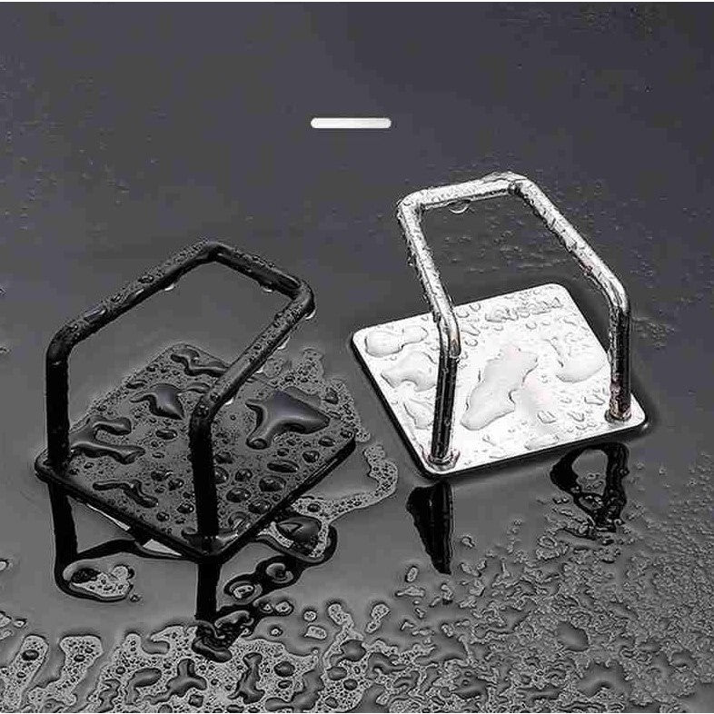 Organizator Bucatarie Cu Adeziv, Carlig-Suport Pentru Burete, Accesorii Bucatarie, 5X5X3,5 Cm, Otel Inoxidabil - vivimall.ro