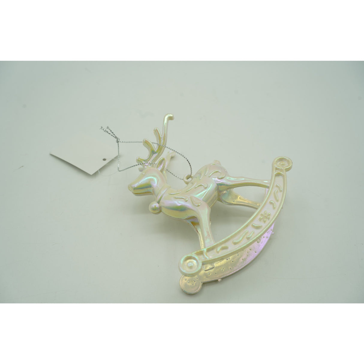 Ornament brad de Craciun, Perlat, in forma de Ren, 11 cm x 11 cm, Plastic, Flippy - vivimall.ro