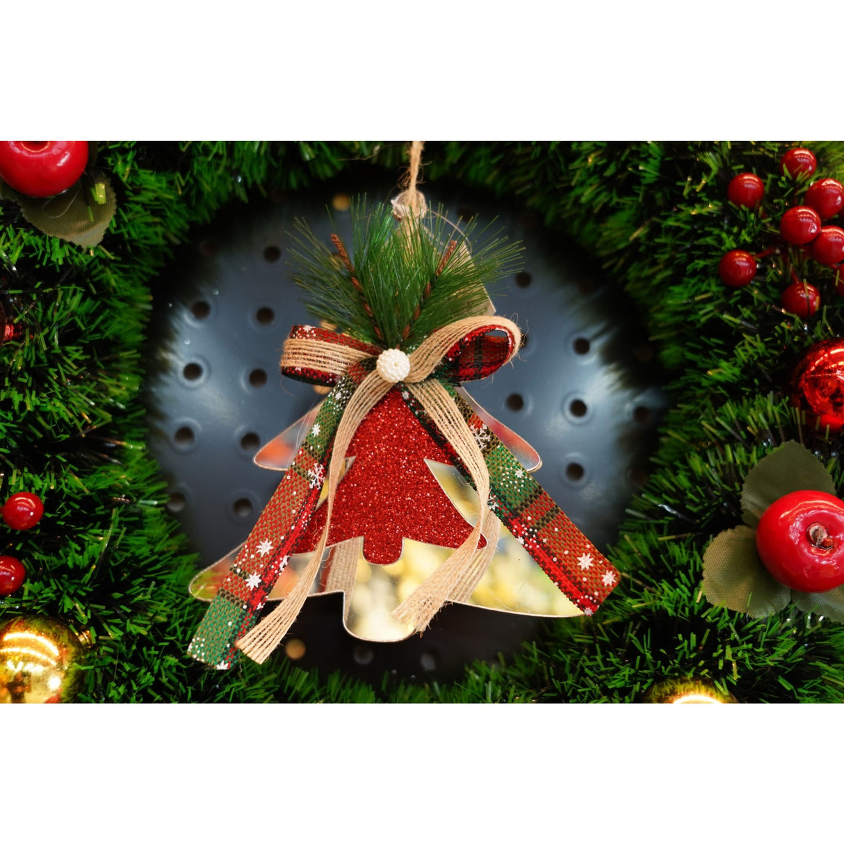 Ornament brad, Flippy, Brad, Argintiu, Lucios, 14*15CM, Acril, Interior/ Exterior - vivimall.ro