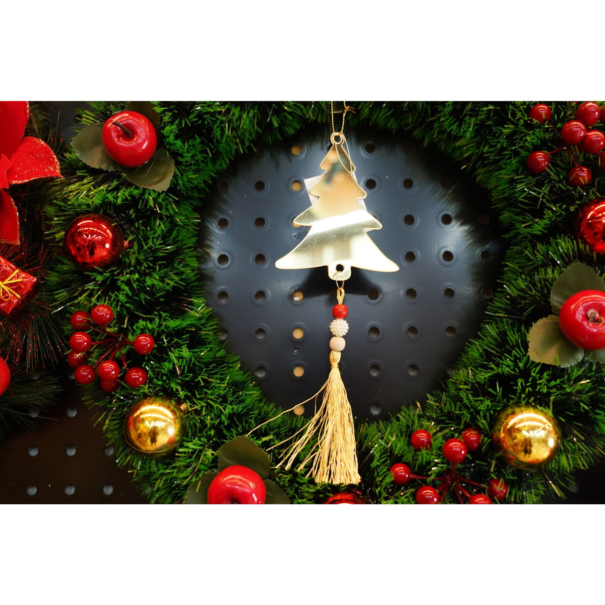 Ornament brad, Flippy, Brad, Auriu, Lucios, 8*23CM, Acril, Interior/ Exterior - vivimall.ro
