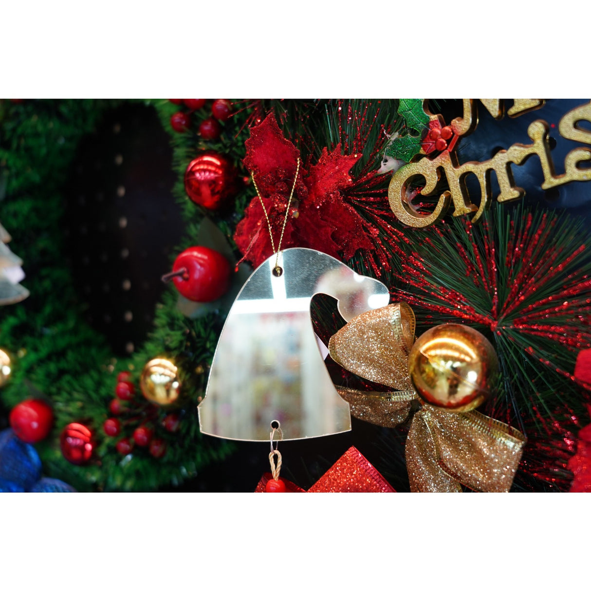 Ornament brad, Flippy, Caciulita, Auriu, Lucios, 8*25CM, Acril, Interior/ Exterior - vivimall.ro