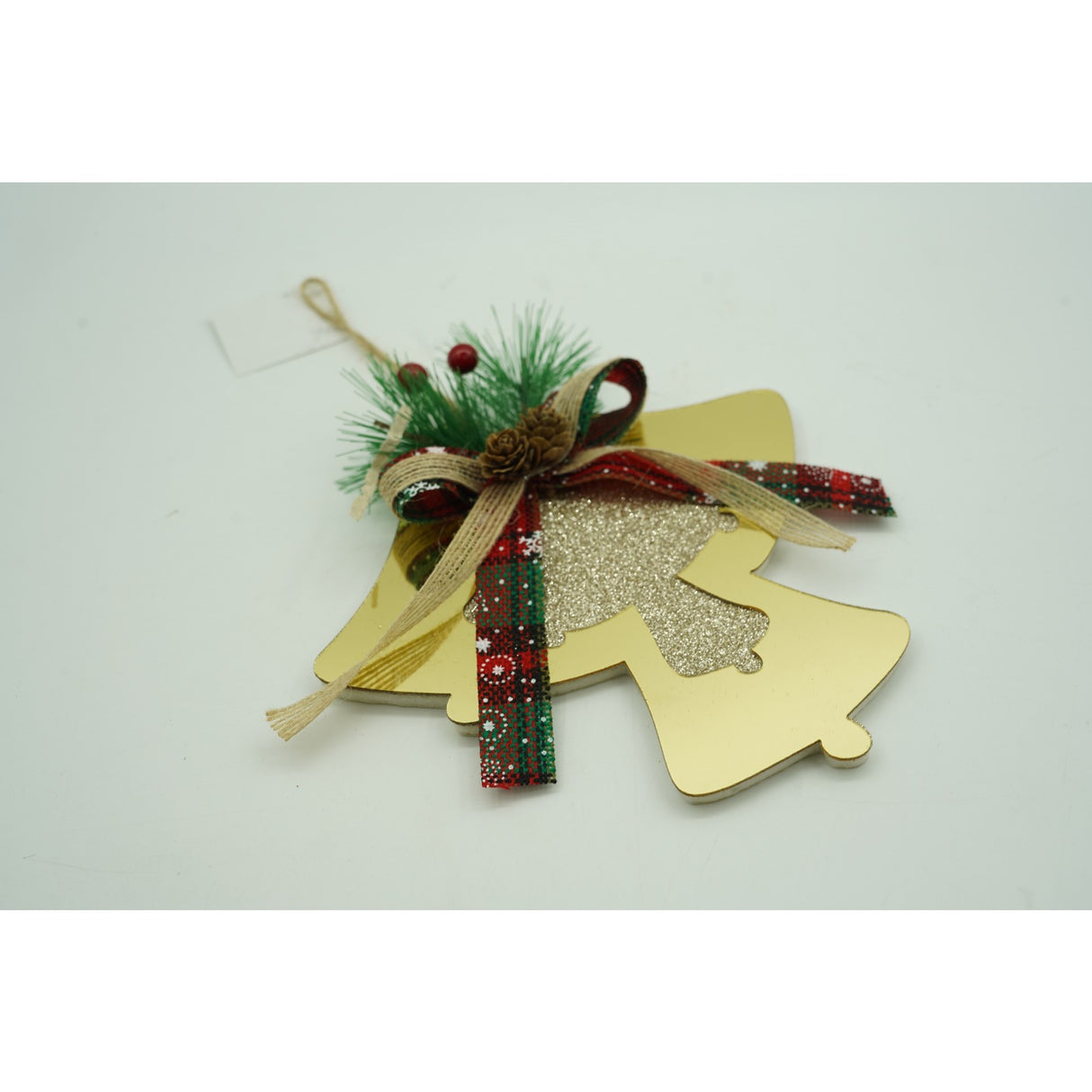 Ornament brad, Flippy, Clopotei, Auriu, Lucios, 16*17CM, Acril, Interior/ Exterior - vivimall.ro