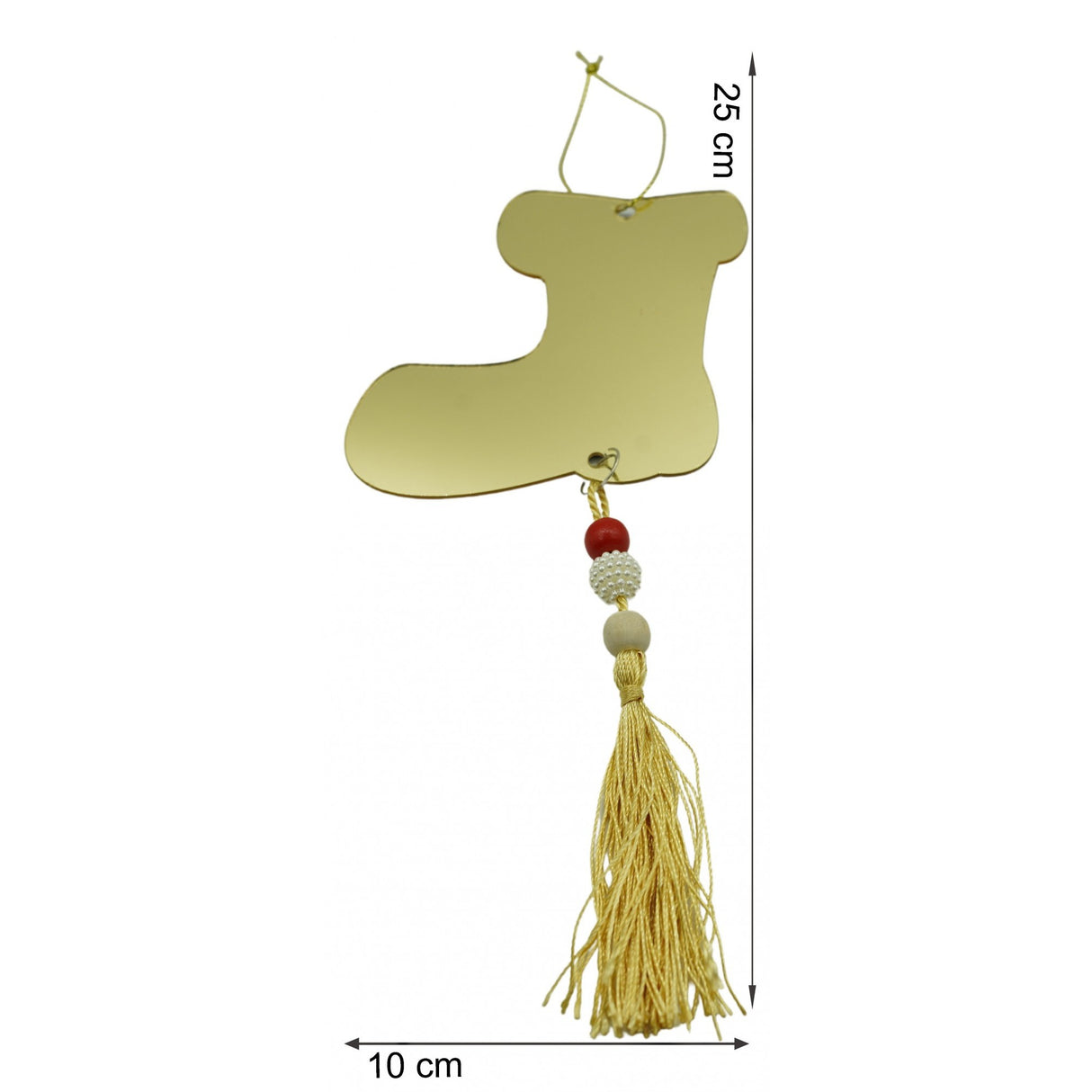 Ornament brad, Flippy, Gheata, Auriu, Lucios, 10*25CM, Acril, Interior/ Exterior - vivimall.ro