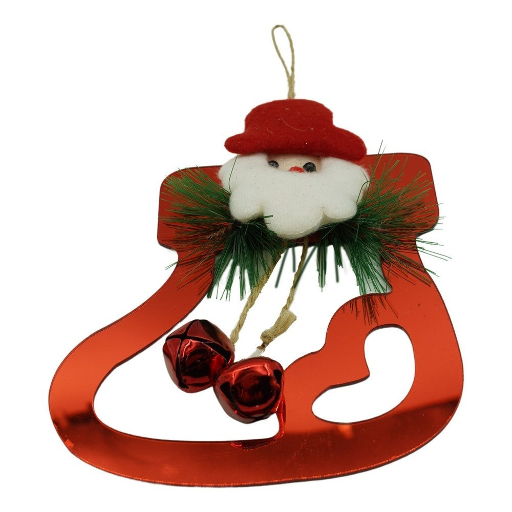 Ornament brad, Flippy, Gheata cu clopotei, Rosu, Lucios, 15*20CM, Acril, Interior/ Exterior - vivimall.ro