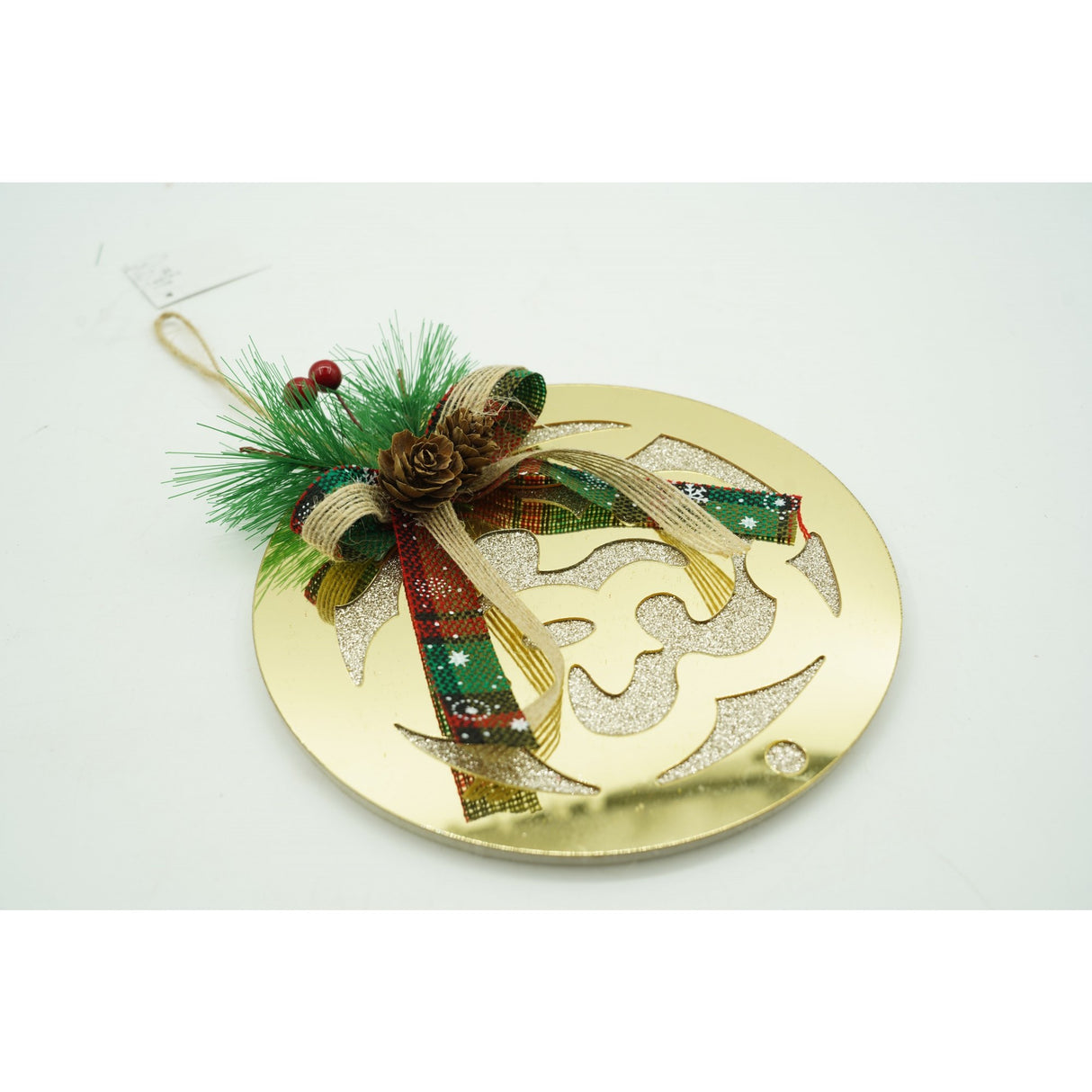 Ornament brad, Flippy, Glob, Auriu, Lucios, 17*17CM, Acril, Interior/ Exterior - vivimall.ro