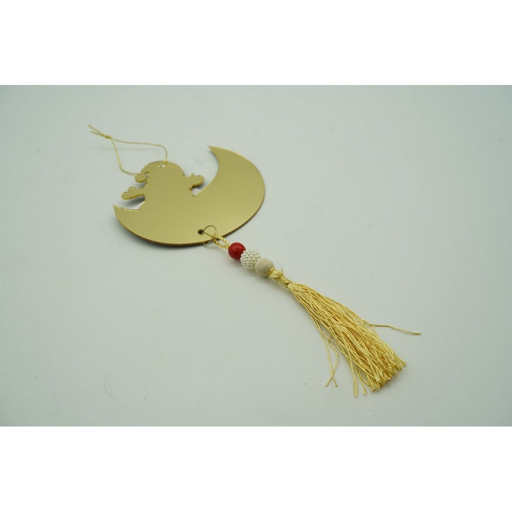 Ornament brad, Flippy, Luna, Auriu, Lucios, 10*25CM, Acril, Interior/ Exterior - vivimall.ro