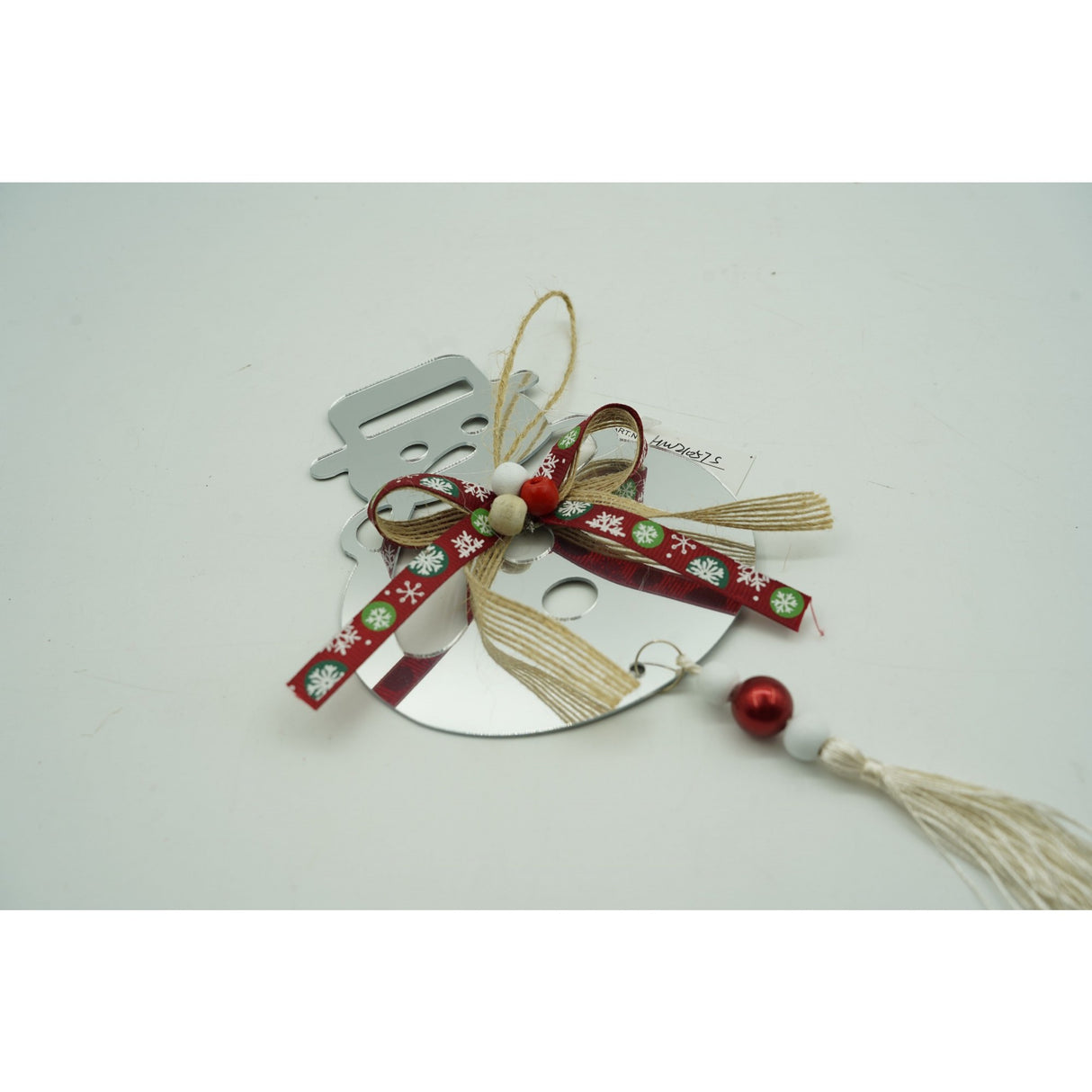 Ornament brad, Flippy, Om de zapada, Argintiu, Lucios, 14*26CM, Acril, Interior/ Exterior - vivimall.ro