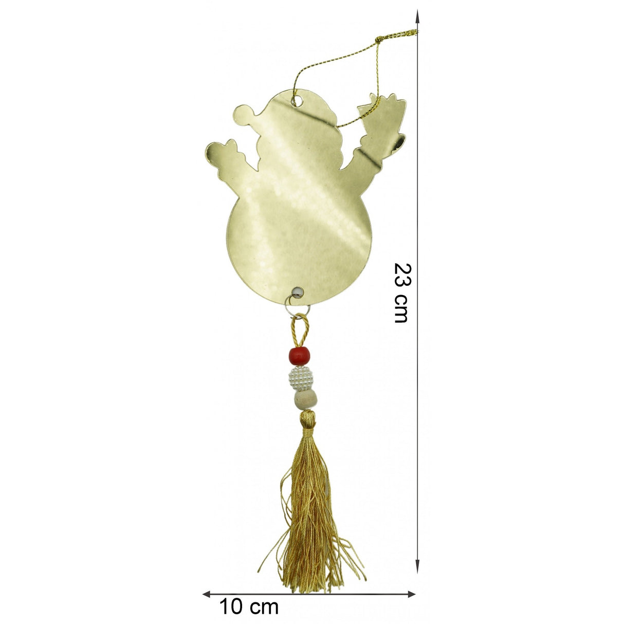 Ornament brad, Flippy, Om de zapada, Auriu, Lucios, 10*23CM, Acril, Interior/ Exterior - vivimall.ro