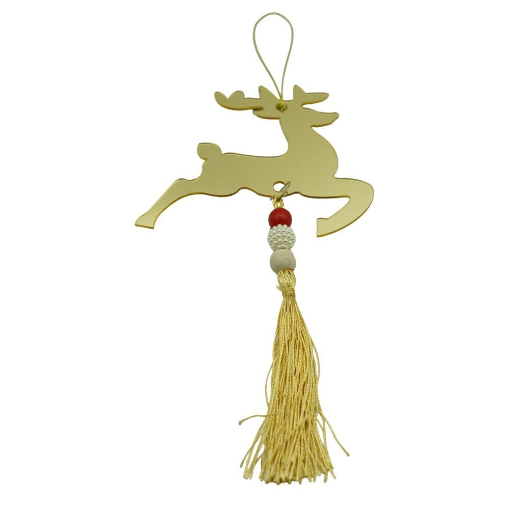 Ornament brad, Flippy, Ren, Auriu, Lucios, 10*25CM, Acril, Interior/ Exterior - vivimall.ro